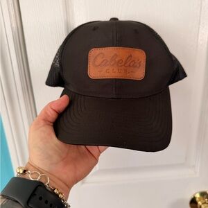 Cabela's Black Cap with Brown Patch